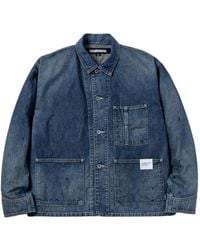 Neighborhood - Paint-Splatter Denim Jacket - Lyst