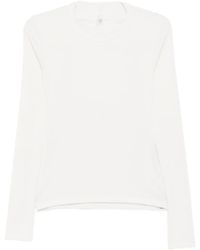 Imperial - T-Shirt À Manches Longues Et Empiècements En Dentelle - Lyst