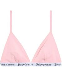 Juicy Couture - Soutien-Gorge Triangle À Bande Logo - Lyst