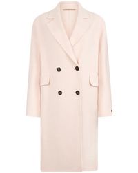 Peserico - Double-Breasted Coat - Lyst