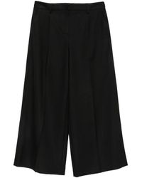MAISON 123 - Pressed-Crease Wide-Leg Trousers - Lyst
