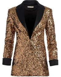 Alice + Olivia - Blazer Orné De Sequins Justin À Poignets Retroussés - Lyst