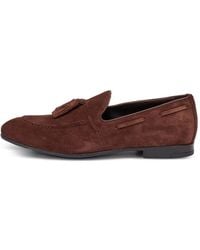 Frau - Mocassins En Daim À Glands - Lyst