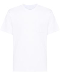 Sacai - Katoenen T-shirt Met Tekst - Lyst
