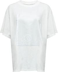 MM6 by Maison Margiela - Klassisches T-Shirt - Lyst