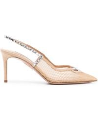 Aquazzura - Forbidden Love 85mm Mesh Pumps - Lyst