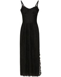 Dolce & Gabbana - Camisole-Kleid mit Chantilly-Spitze - Lyst