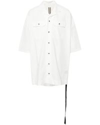 Rick Owens - Magnum Tommy Cotton Long Shirt - Lyst