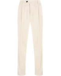 Brunello Cucinelli - Pleated-Front Corduroy Trousers - Lyst