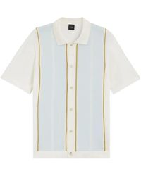 BOSS - Cardigan À Design Colour Block - Lyst