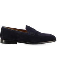 Doucal's - Penny-Slot Suede Loafers - Lyst