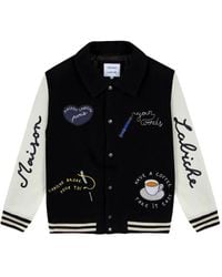 Maison Labiche - Nicot Embroidered Wool-Blend Varsity Jacket - Lyst