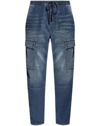 DIESEL - D-Krooley Drawstring Cargo Jeans - Lyst