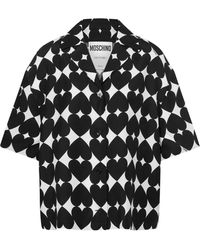 Moschino - Camicia Con Stampa A Cuori - Lyst