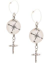Werkstatt:münchen - Medium Cross-pendant Earrings - Lyst