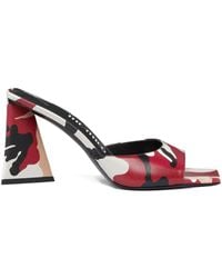 The Attico - Camouflage-print Block-heel Mules - Lyst