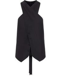 Max Mara - Wollweste mit gewickeltem Kragen - Lyst