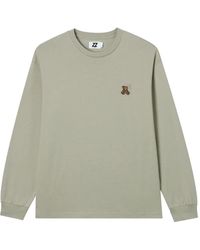 Izzue - T-Shirt A Maniche Lunghe Con Logo - Lyst