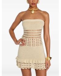 retroféte - Vali Crochet-Knit Mini Dress - Lyst