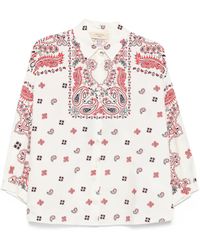 Weekend by Maxmara - Camisa de algodón con estampado de cachemira - Lyst