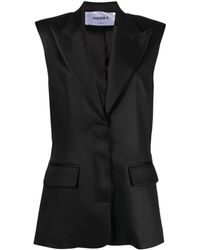 OMBRA MILANO - Single-Breasted Long Waistcoat - Lyst
