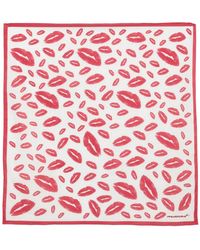Isabel Marant - Lip-Print Auwena Scarf - Lyst