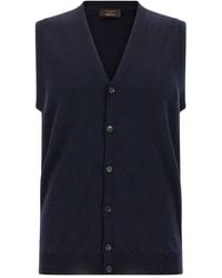 Zanone - V-Neck Sleeveless Cardigan - Lyst