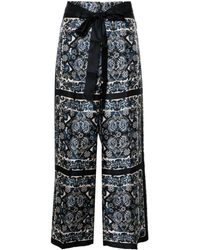 Max Mara - Patty Graphic-print Cropped Trousers - Lyst
