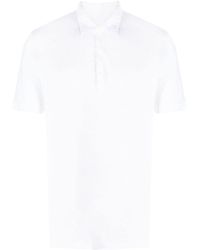 120% Lino - Mélange Linen Polo Shirt - Lyst