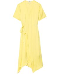 Zadig & Voltaire - Satin Wrap Dress - Lyst
