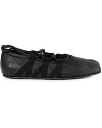 Ann Demeulemeester - Fiep Lace-Up Ballet Flats - Lyst