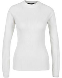 Moncler - Textured Jacquard Sweater With Subtle Logo - Lyst