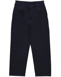 Fortela - Pantalon Chino Newyork À Design Plissé En Toile De Coton - Lyst