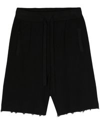 Laneus - Knitted Cotton Bermuda Shorts - Lyst