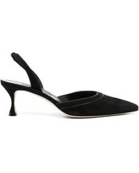 Manolo Blahnik - 50Mm Brontiasli Slingback Pumps - Lyst