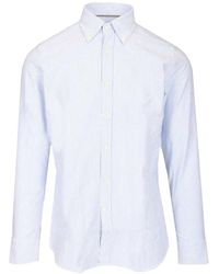 Al Duca d'Aosta - Striped Button-Down Shirt - Lyst