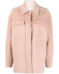 Calvin Klein - Spread-collar Wool Shirt Jacket - Lyst