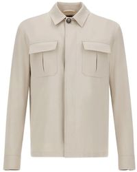 Herno - Sobrecamisa Con Bolsillos De Solapa - Lyst
