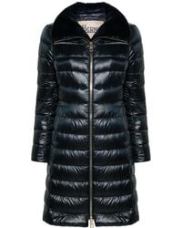 Herno - Abrigo Con Placa Del Logo - Lyst
