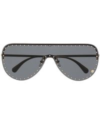 Versace - Medusa Head Shield-frame Sunglasses - Lyst