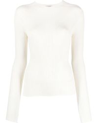 Lanvin - Long-sleeve Knitted Top - Lyst