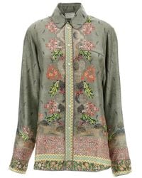 Pierre Louis Mascia - Aloe Floral-Print Button-Up Shirt - Lyst
