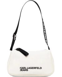 Karl Lagerfeld - Logo-lettering Shoulder Bag - Lyst