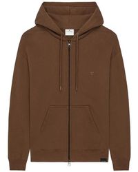 Courreges - Hoodie Zippé À Logo Brodé - Lyst