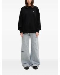 Fred Perry - Logo-Embroidered Sweatshirt - Lyst
