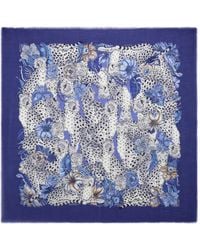 Ferragamo - Ghepardo-Print Cashmere Scarf - Lyst