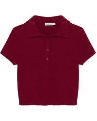 Jonathan Simkhai - Short-Sleeve Polo Top - Lyst
