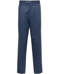 Zegna - Stretch-cotton Tailored Trousers - Lyst