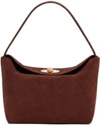 Christopher Esber - Mini Turnlock Suede Shoulder Bag - Lyst