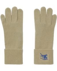 Burberry - Gestrickte Handschuhe mit Ritteremblem - Lyst